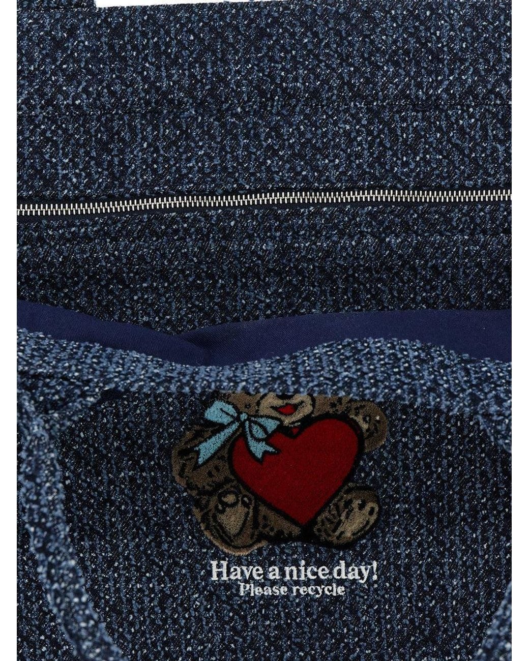 Ganni Blue Tote Bag