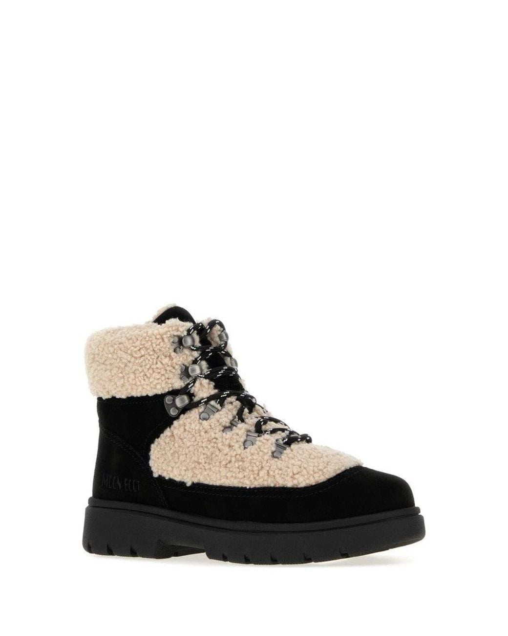 Moon Boot Black Lace-Up Boots for men