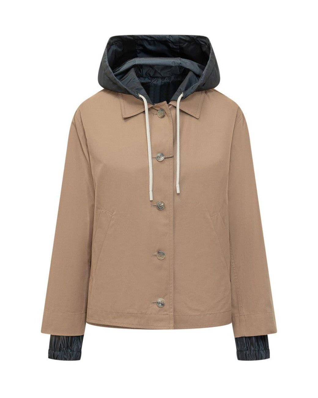 Herno Natural Solid Hood Jacket