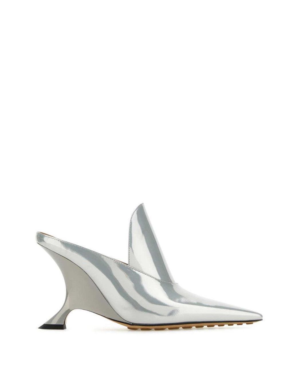 Bottega Veneta White Solid Atomic Pumps & Heels