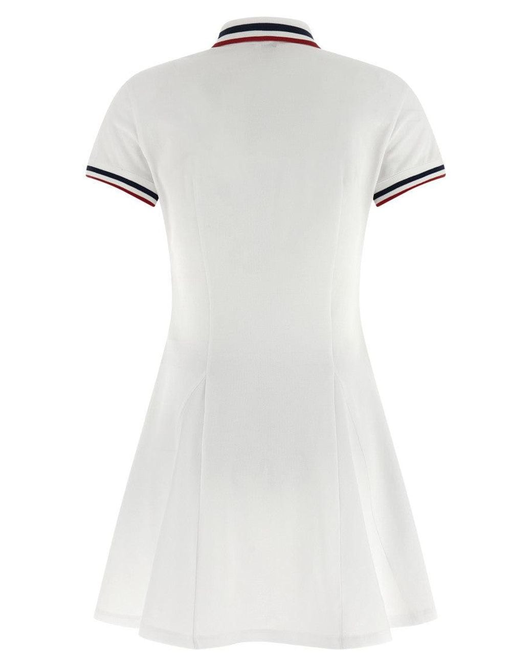 Brunello Cucinelli White Logo Embroidery Tennis Dress