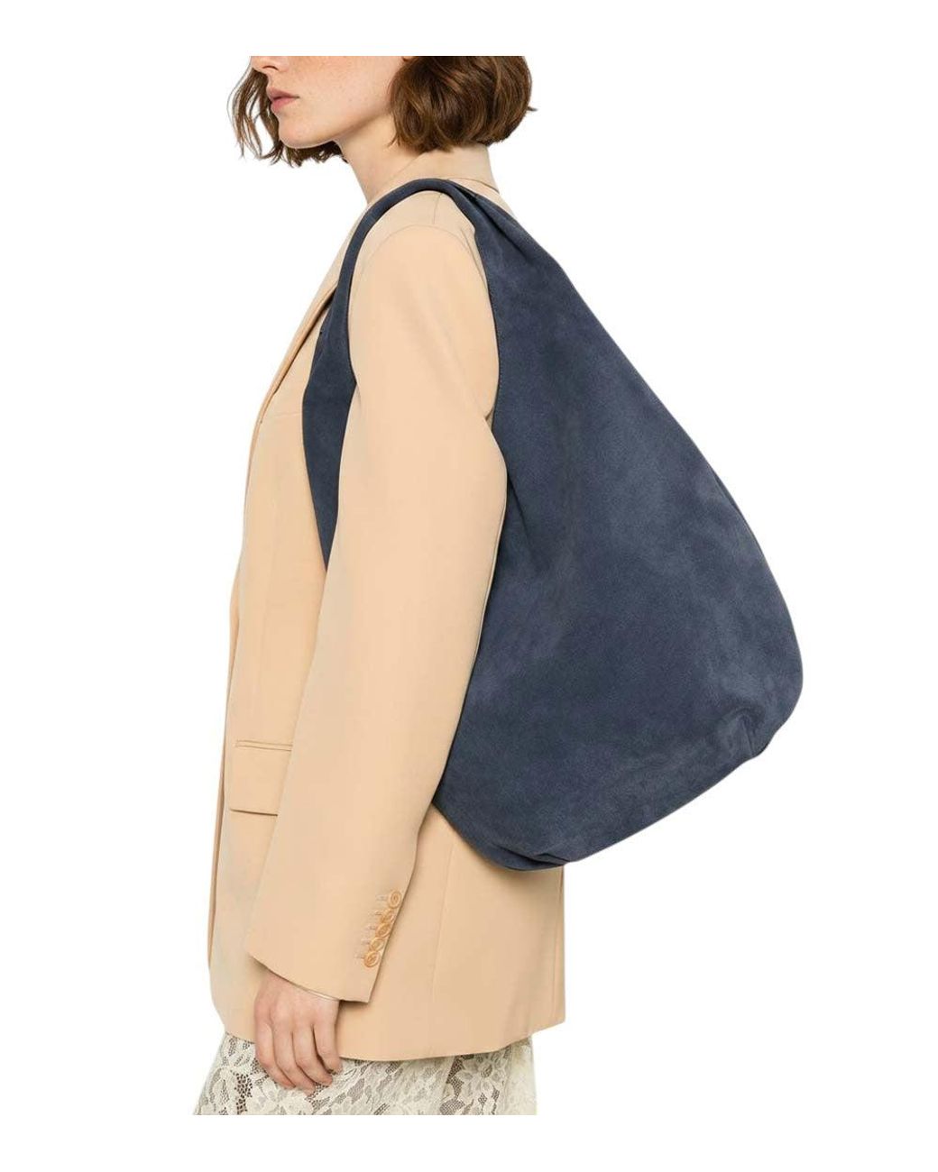 A.P.C. Blue Dark Neige Large Hobo