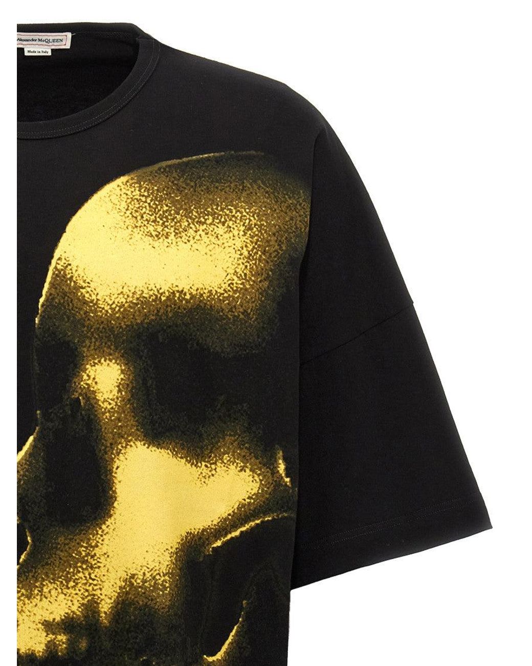 McQueen Black Printed T-Shirt for men