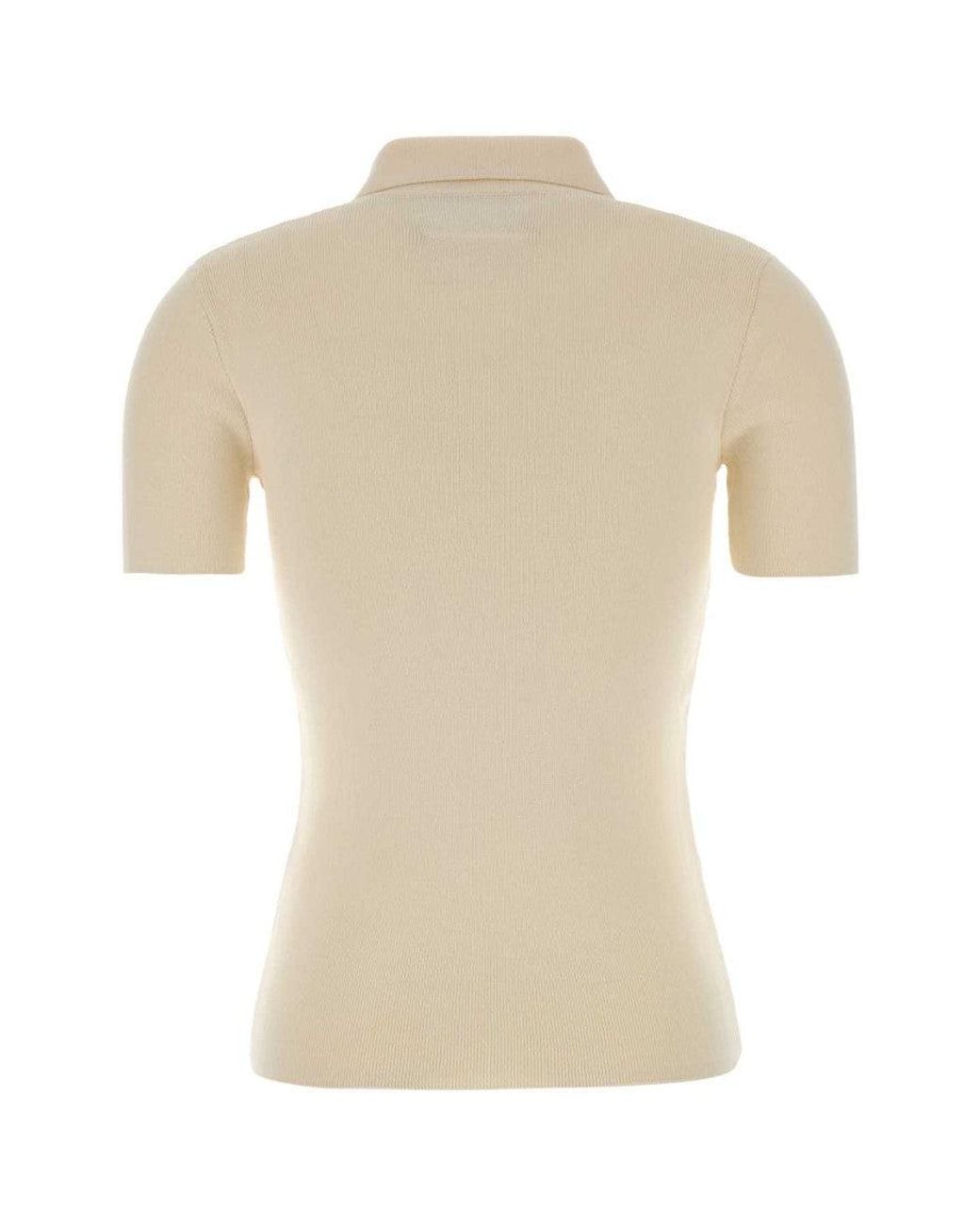 MM6 by Maison Margiela Natural Shirt Collar Polo