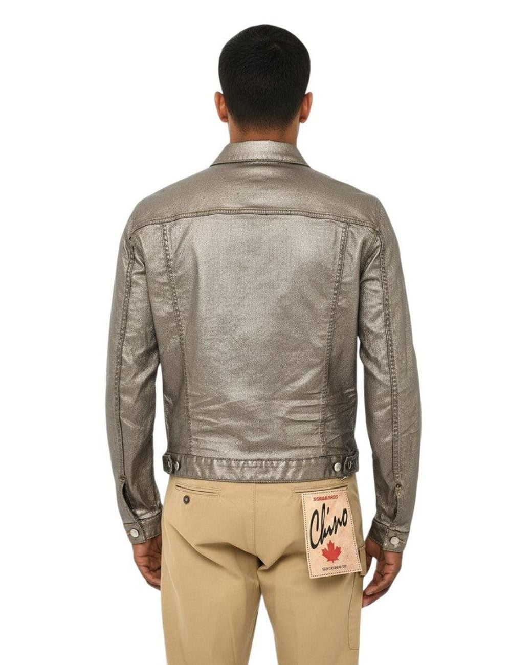 DSquared² Gray Shirt Collar Jacket for men
