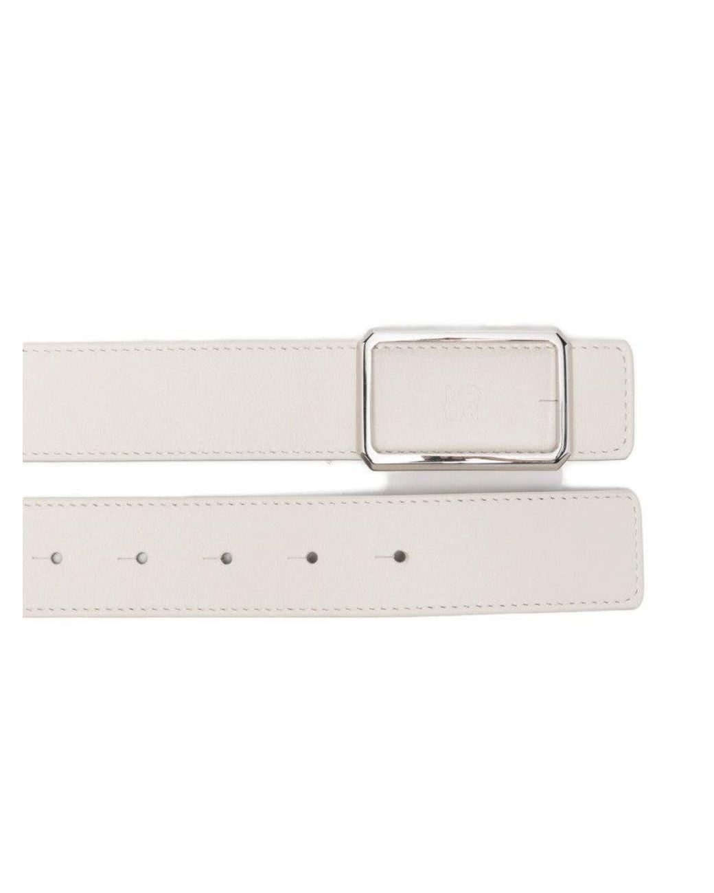 Maison Boinet Natural Off None Solid Casual Belt