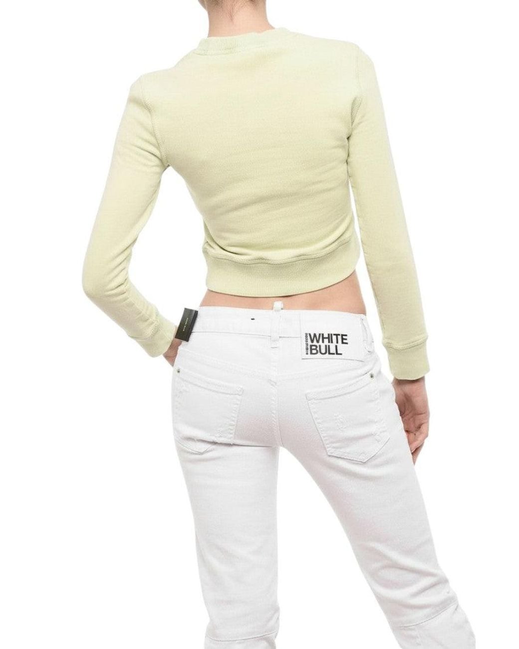 DSquared² Green Logo Crew Neck Sweatshirt