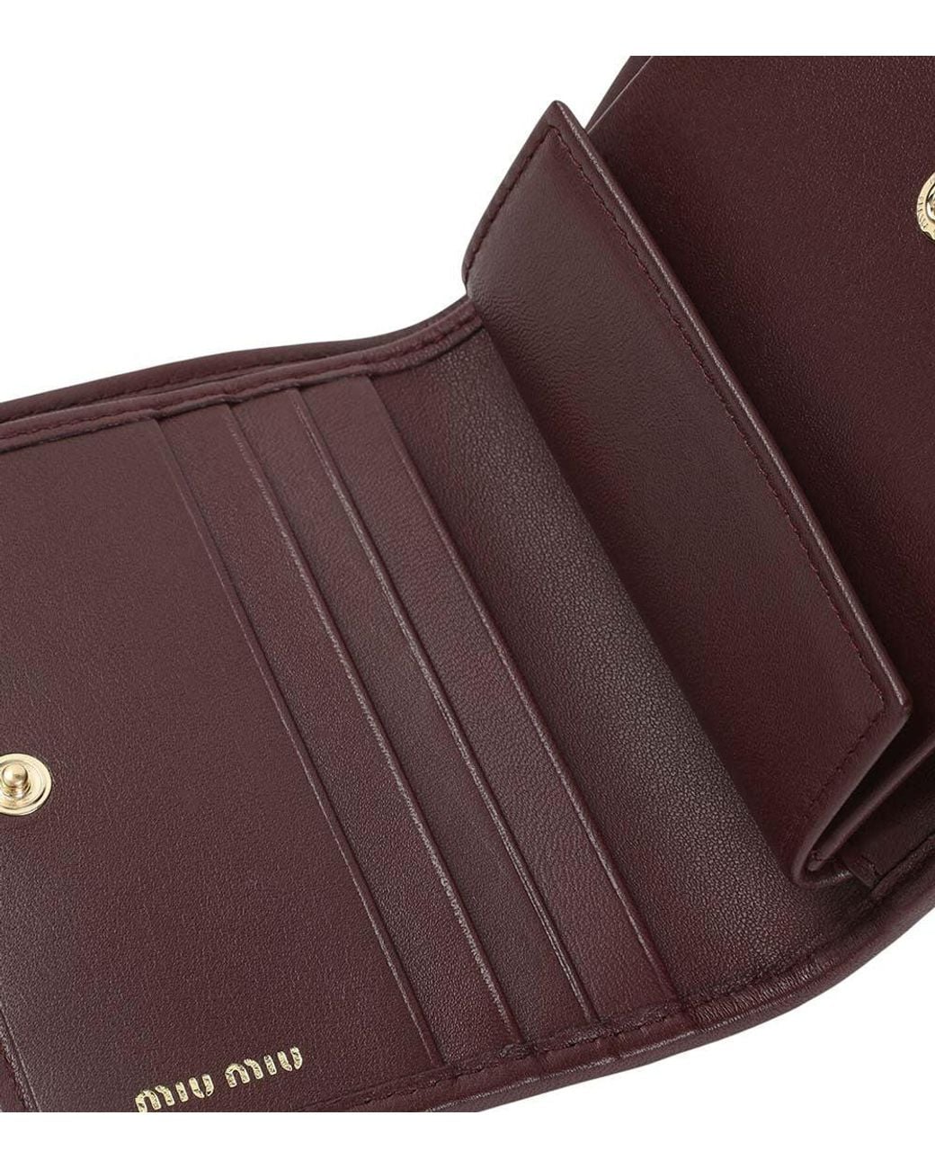 Miu Miu Purple Matelasse Wallet