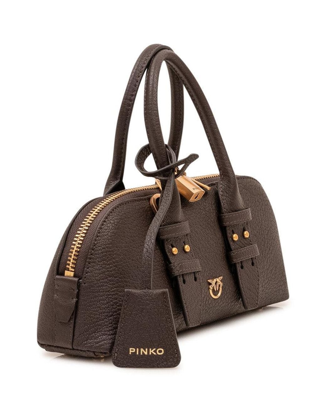 Pinko Brown Dark Escape Small Satchel