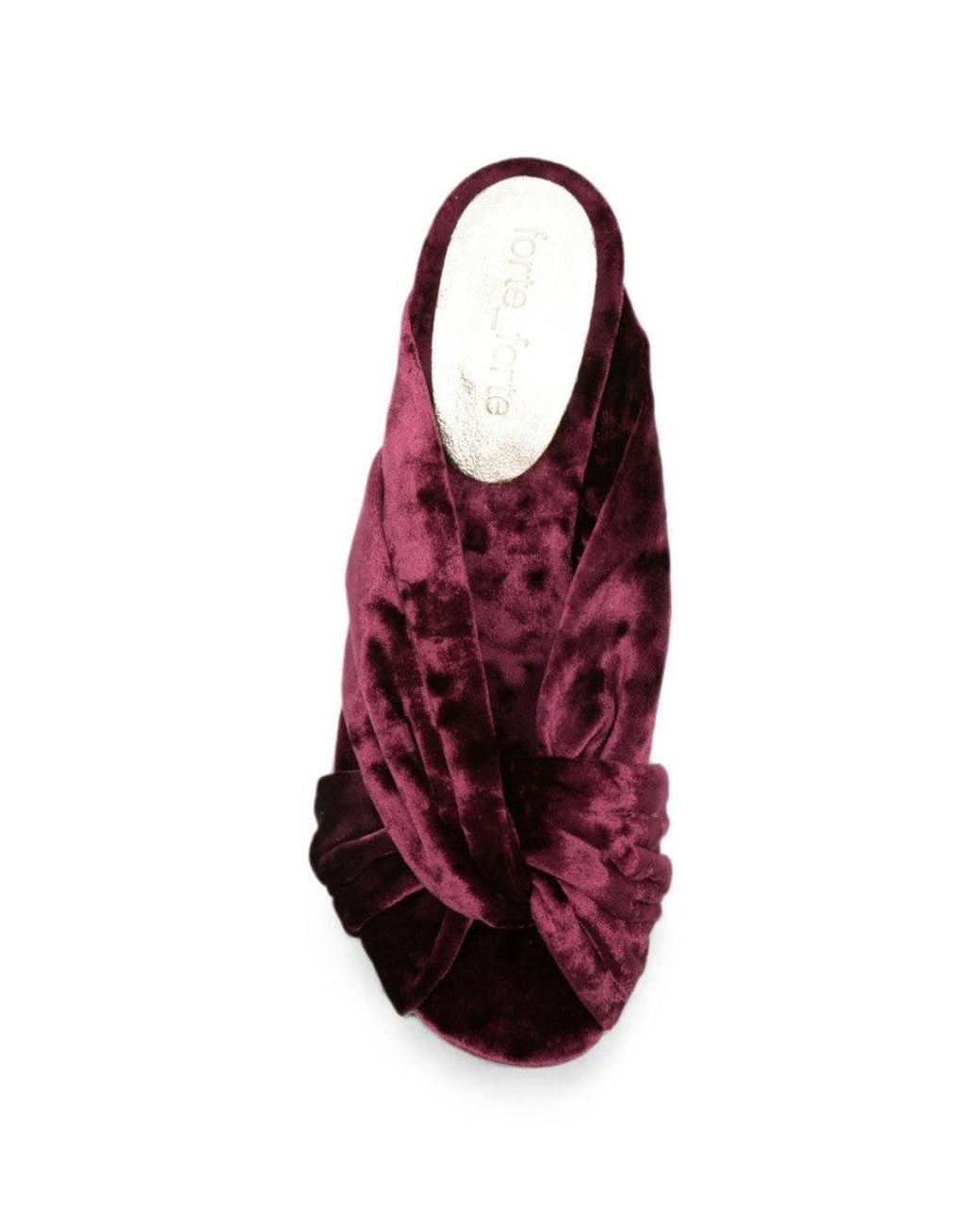 Forte_forte Purple Velvet Heels