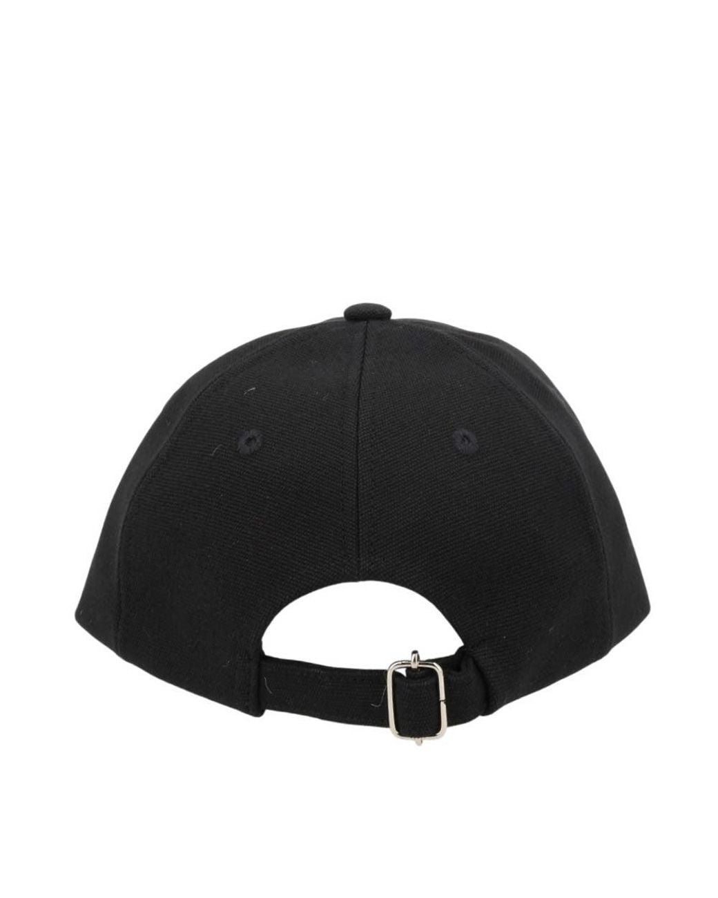 A.P.C. Black Charlie Logo Baseball Hat for men