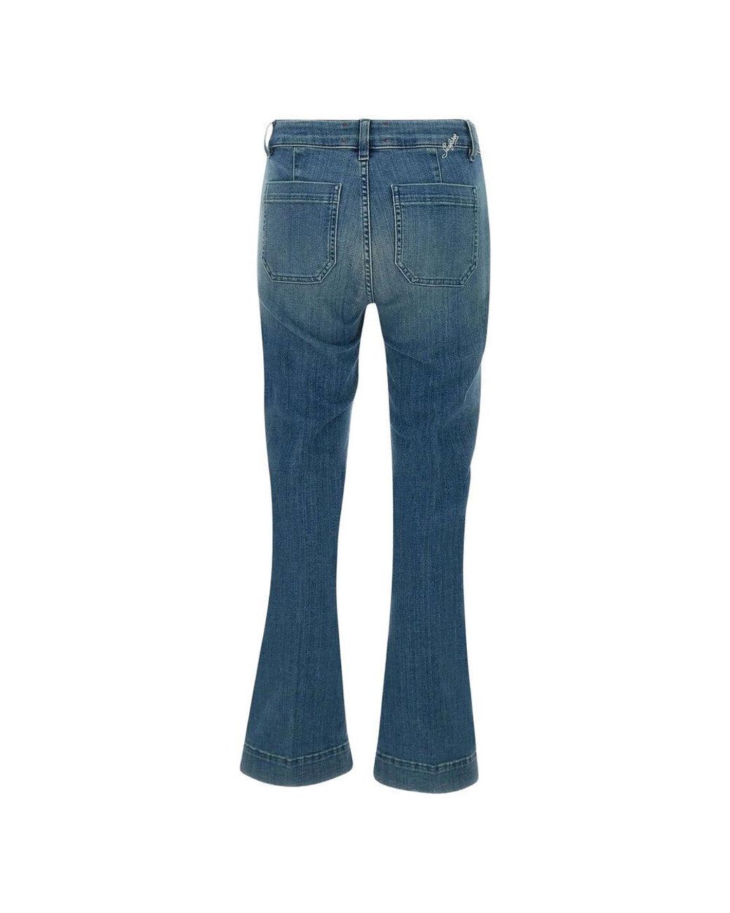 Seafarer Blue Bootcut High Rise Jeans