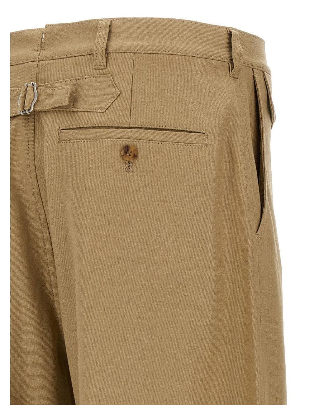 Comme des Garçons Natural Curved Leg Pants for men