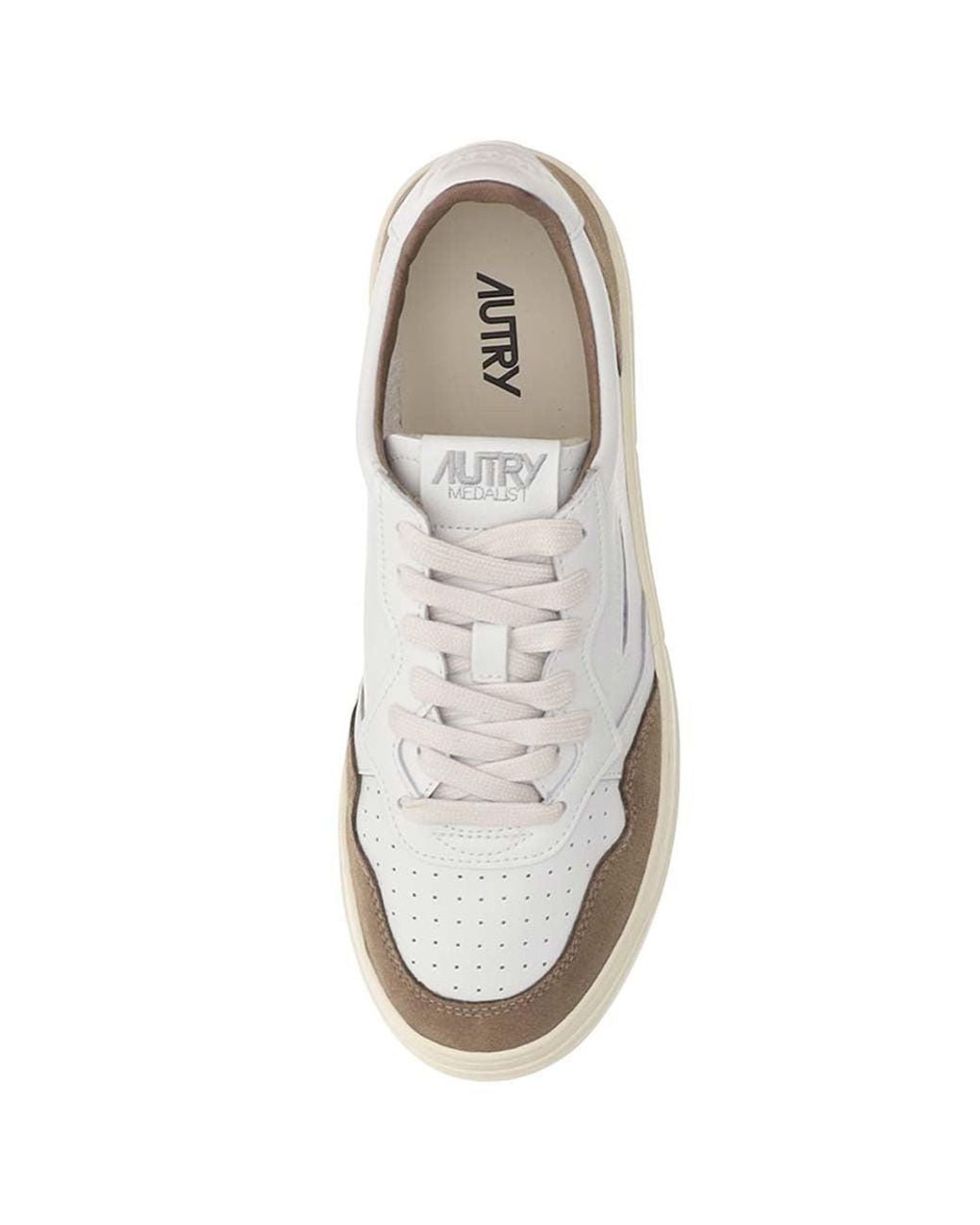 Autry White Lace Up Sneakers