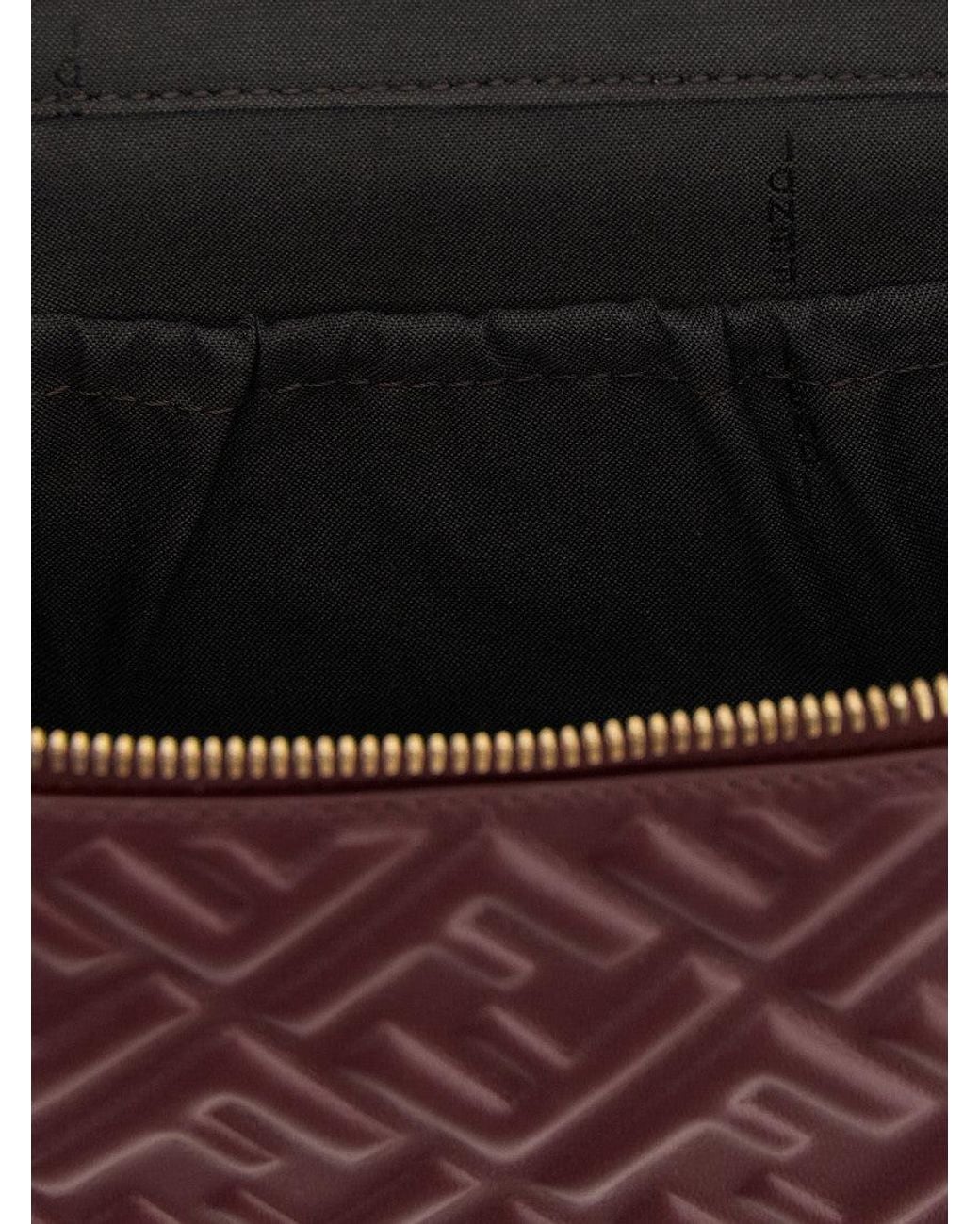 Fendi Purple Burgundy Ff Crossbody Bag