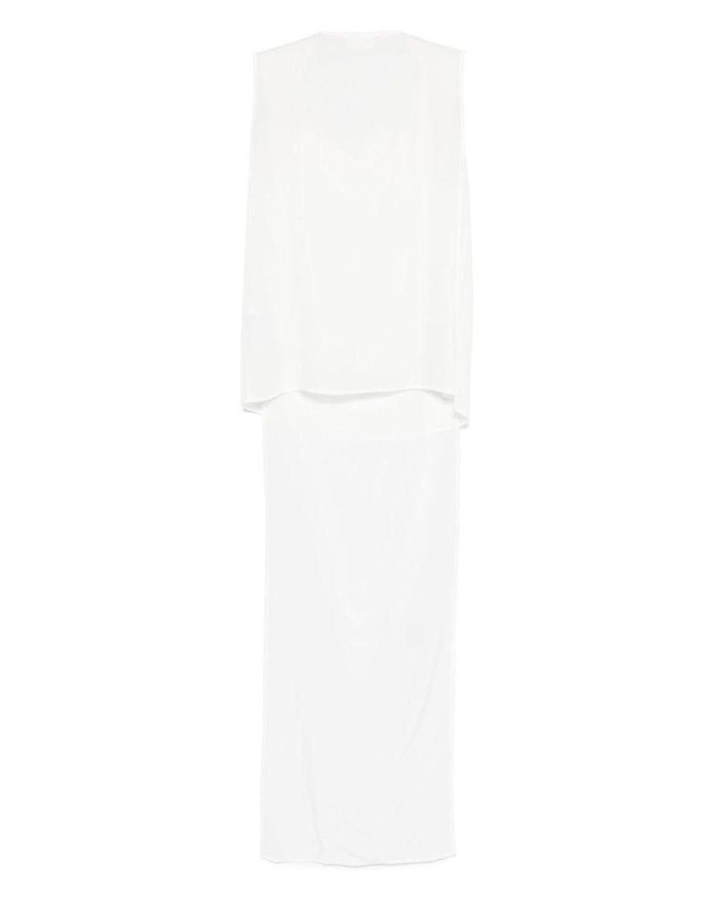 P.A.R.O.S.H. White Silk Top