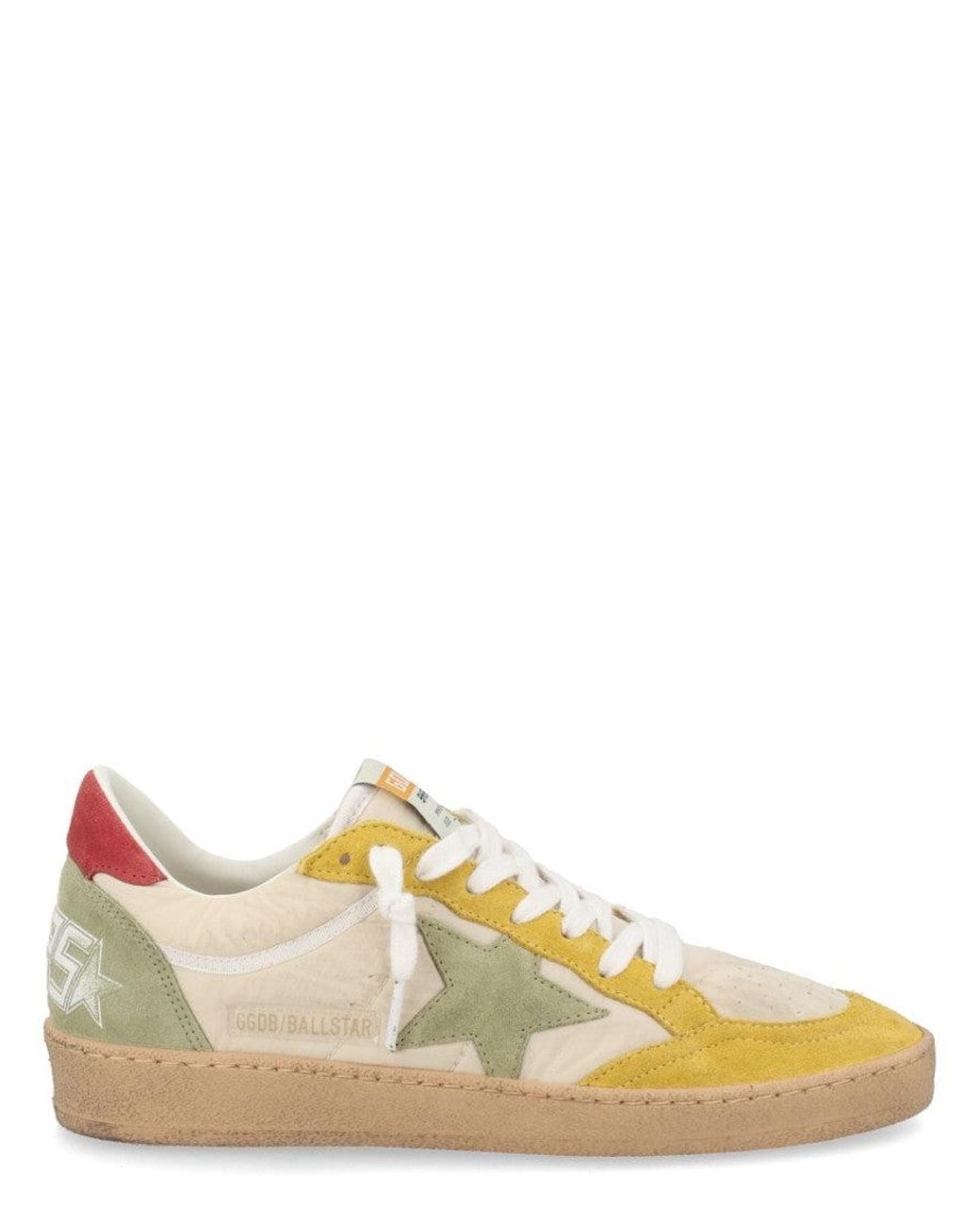 Golden Goose Deluxe Brand Yellow Color Block Sneakers