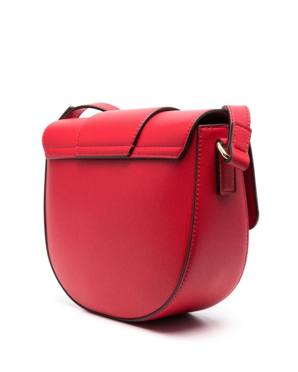 Love Moschino Pink Heart-Plaque Small Crossbody Bag