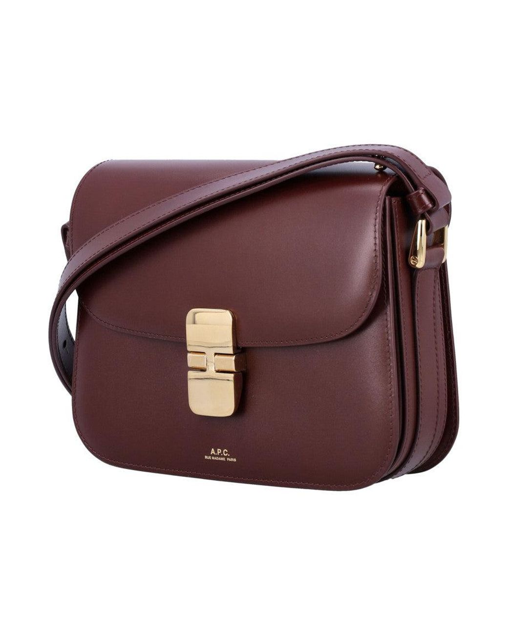 A.P.C. Purple Grace Small Leather Bag