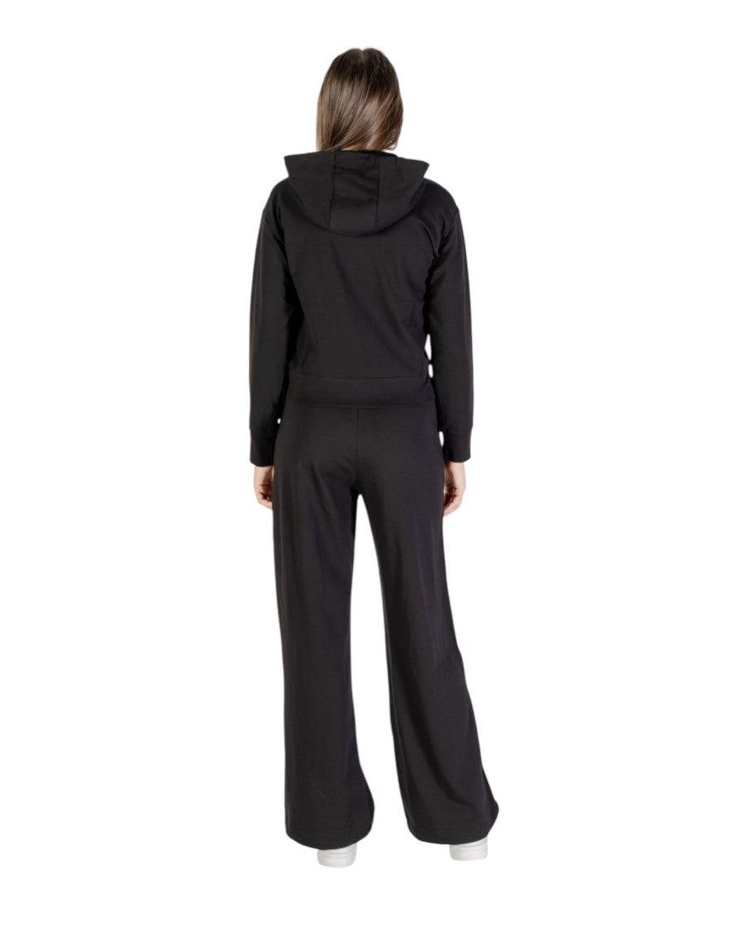 EA7 Black Cotton Logo Tracksuit