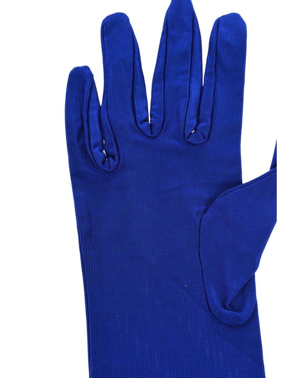 Alexandre Vauthier Blue Logo Opera Gloves