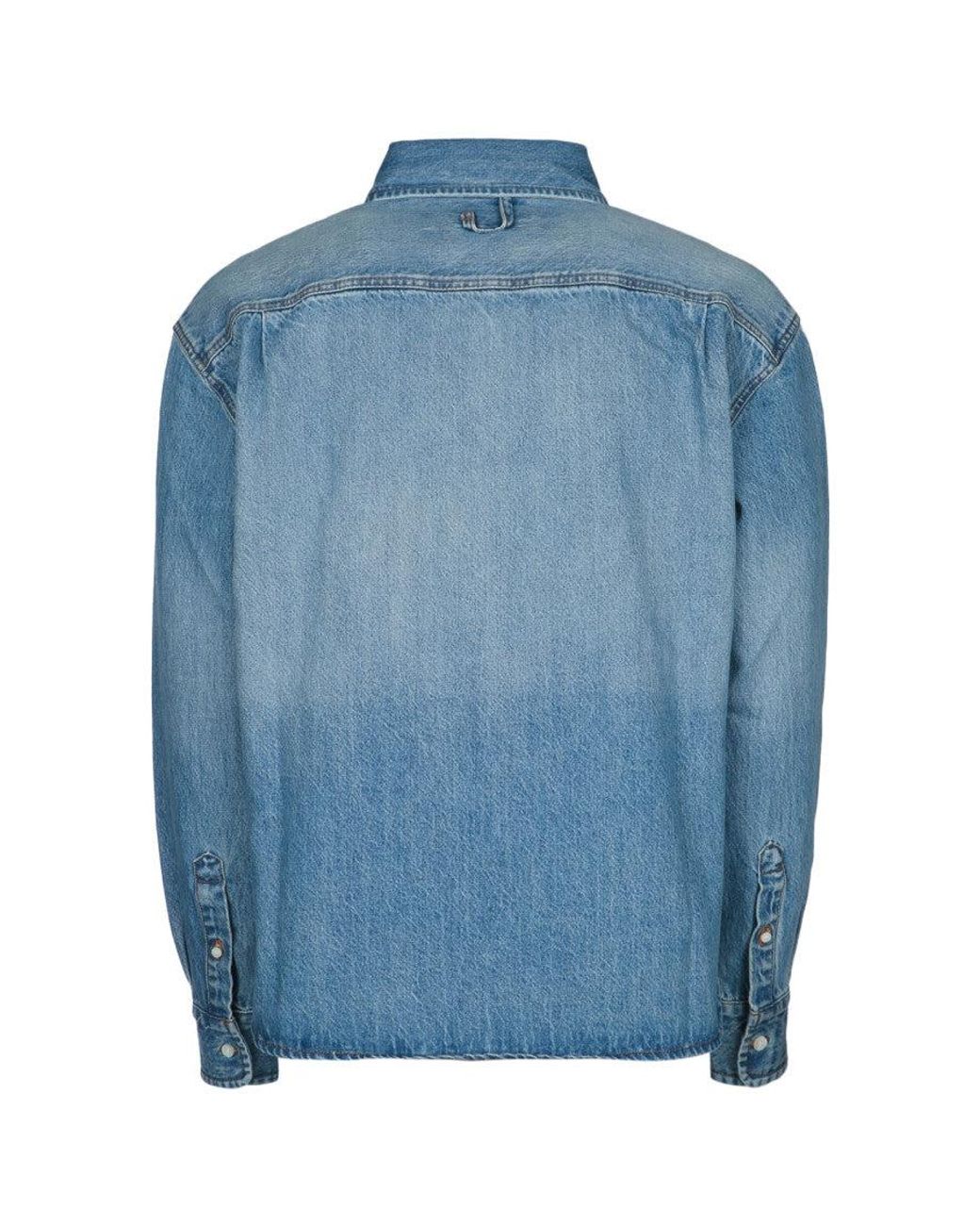 Jacquemus Blue Relaxed Logo Shirt for men