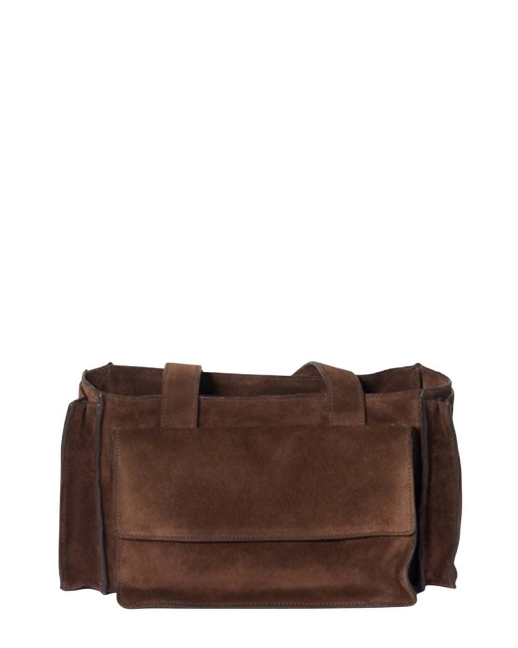 Miu Miu Brown Dark Utility Medium Shoulder Bag