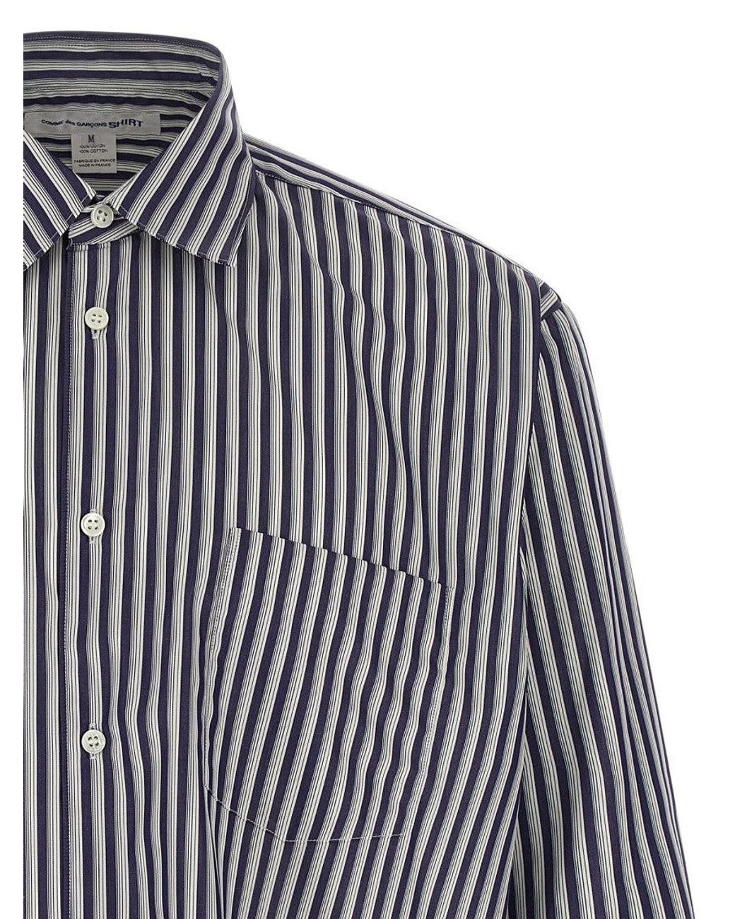 Comme des Garçons Blue Comme Des Garcons Shirt Striped Shirt for men