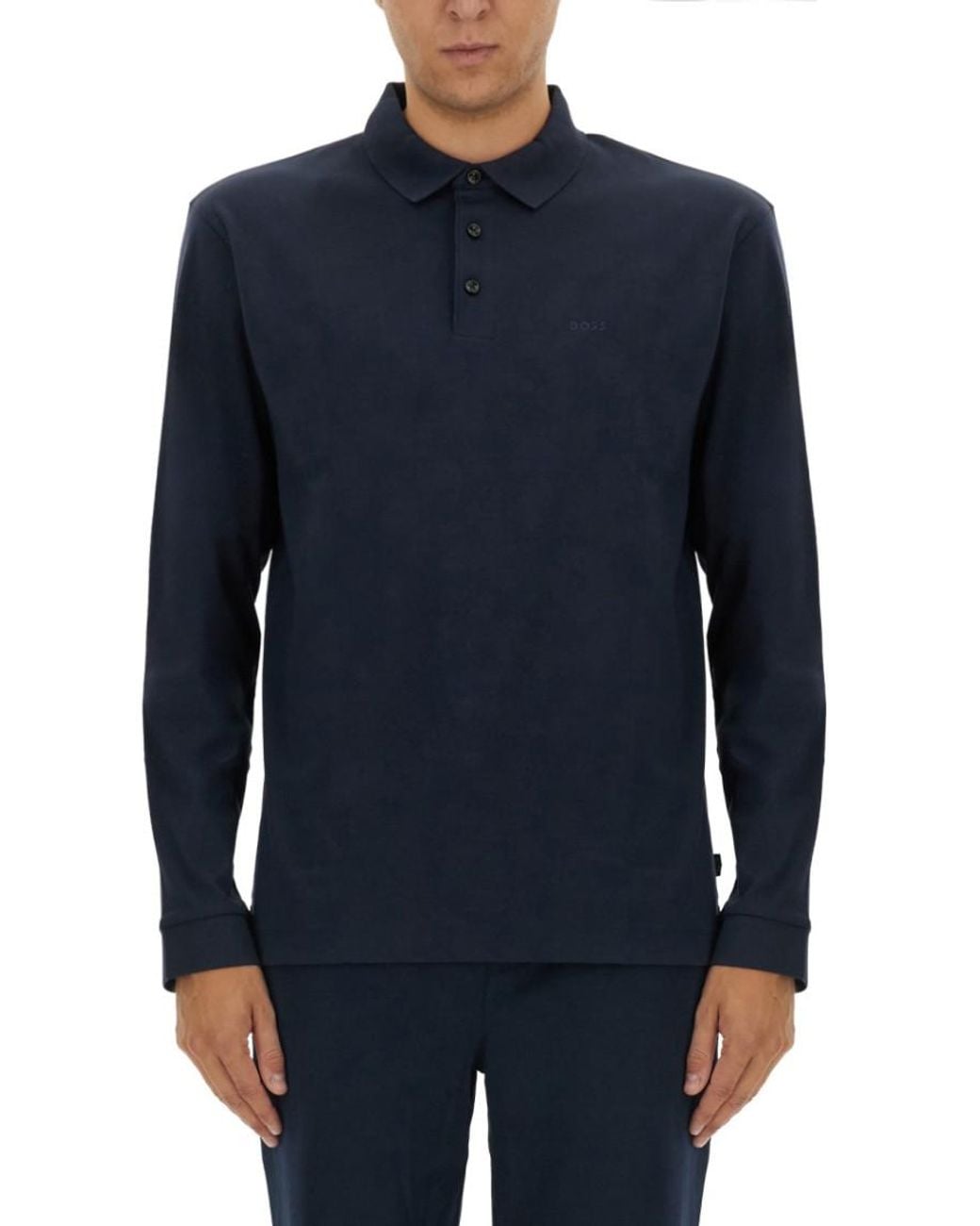 Boss Blue Logo Regular Polo for men