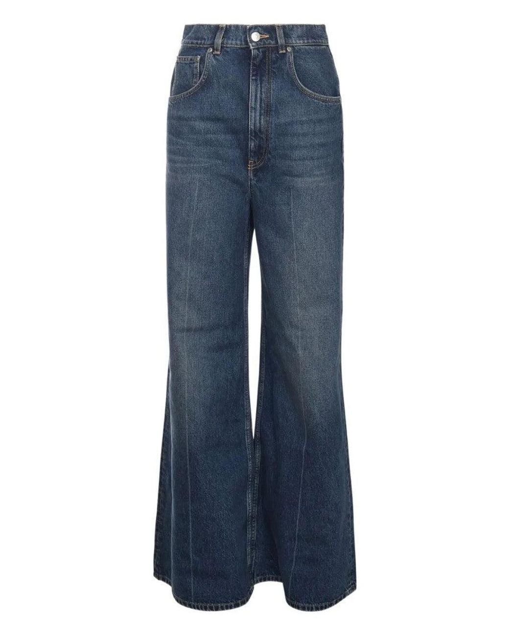 Stella McCartney Blue Dark High-Rise Jeans
