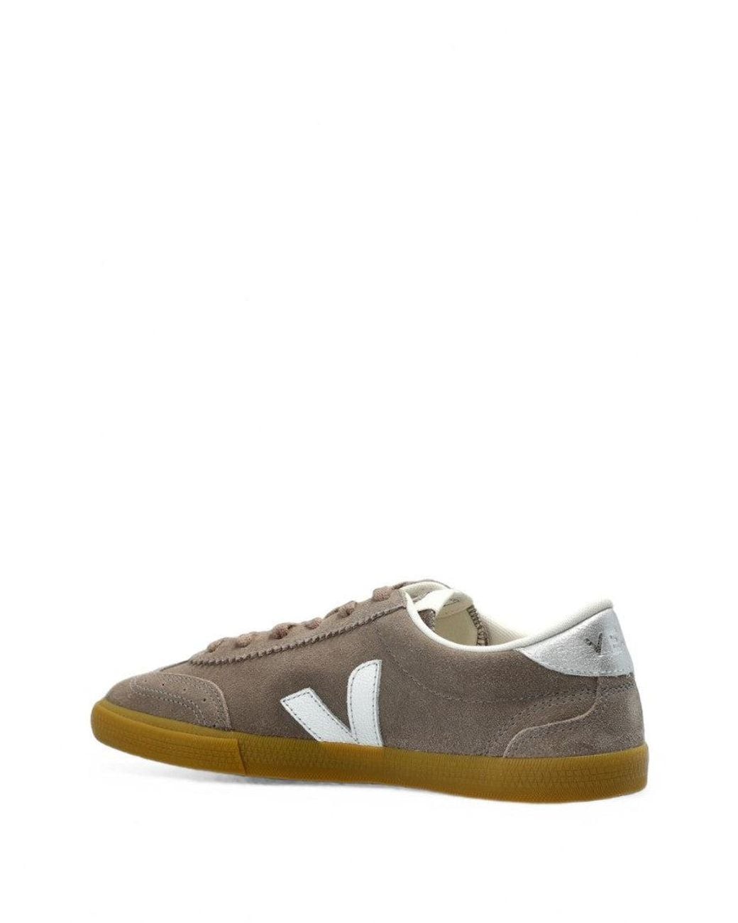 Veja Gray Logo Volley Sneakers