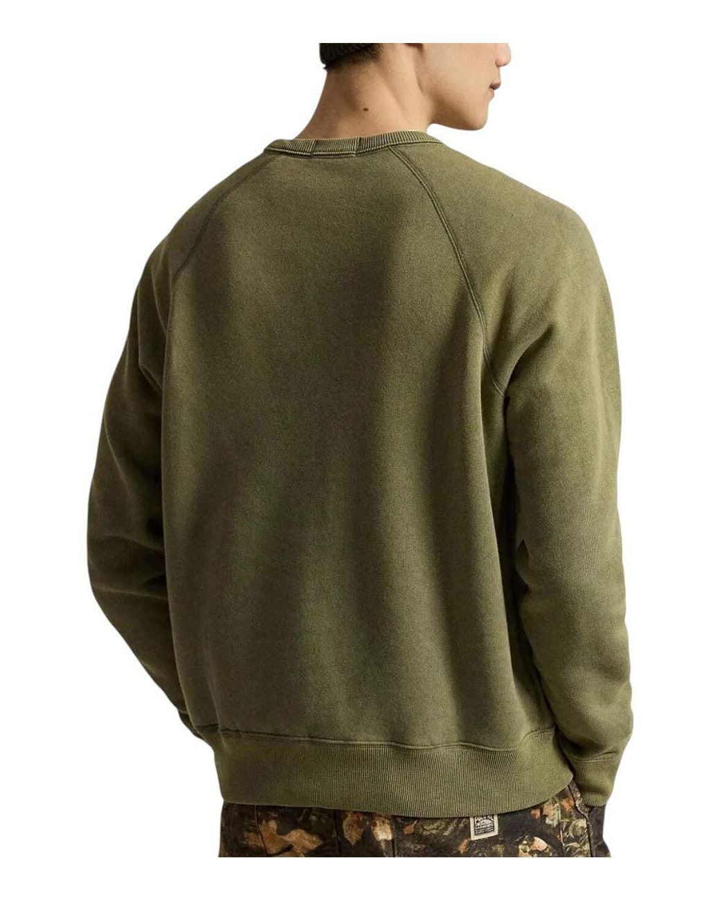 Polo Ralph Lauren Green Crew Neck Sweatshirt for men