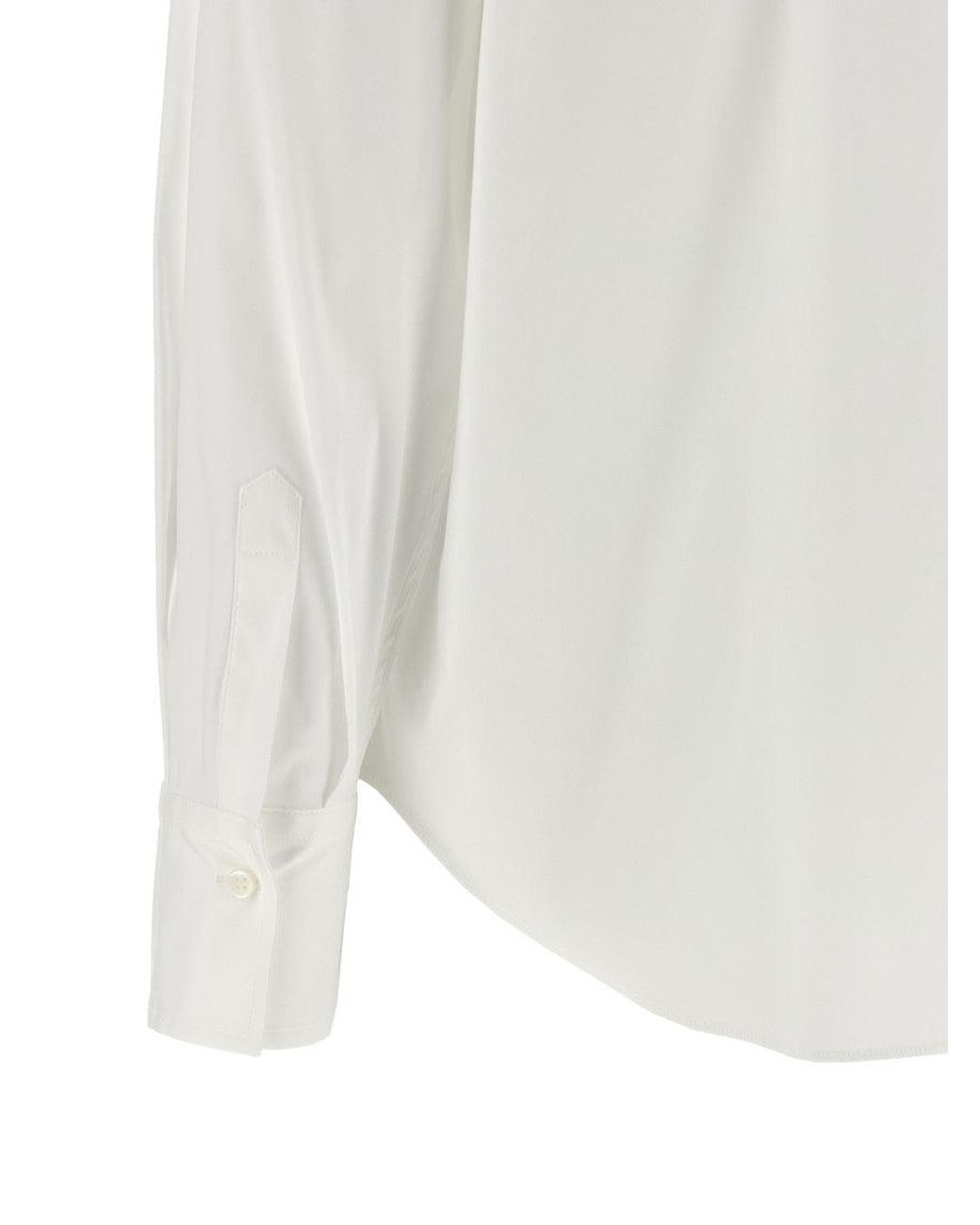 Brunello Cucinelli White Cotton Blouse