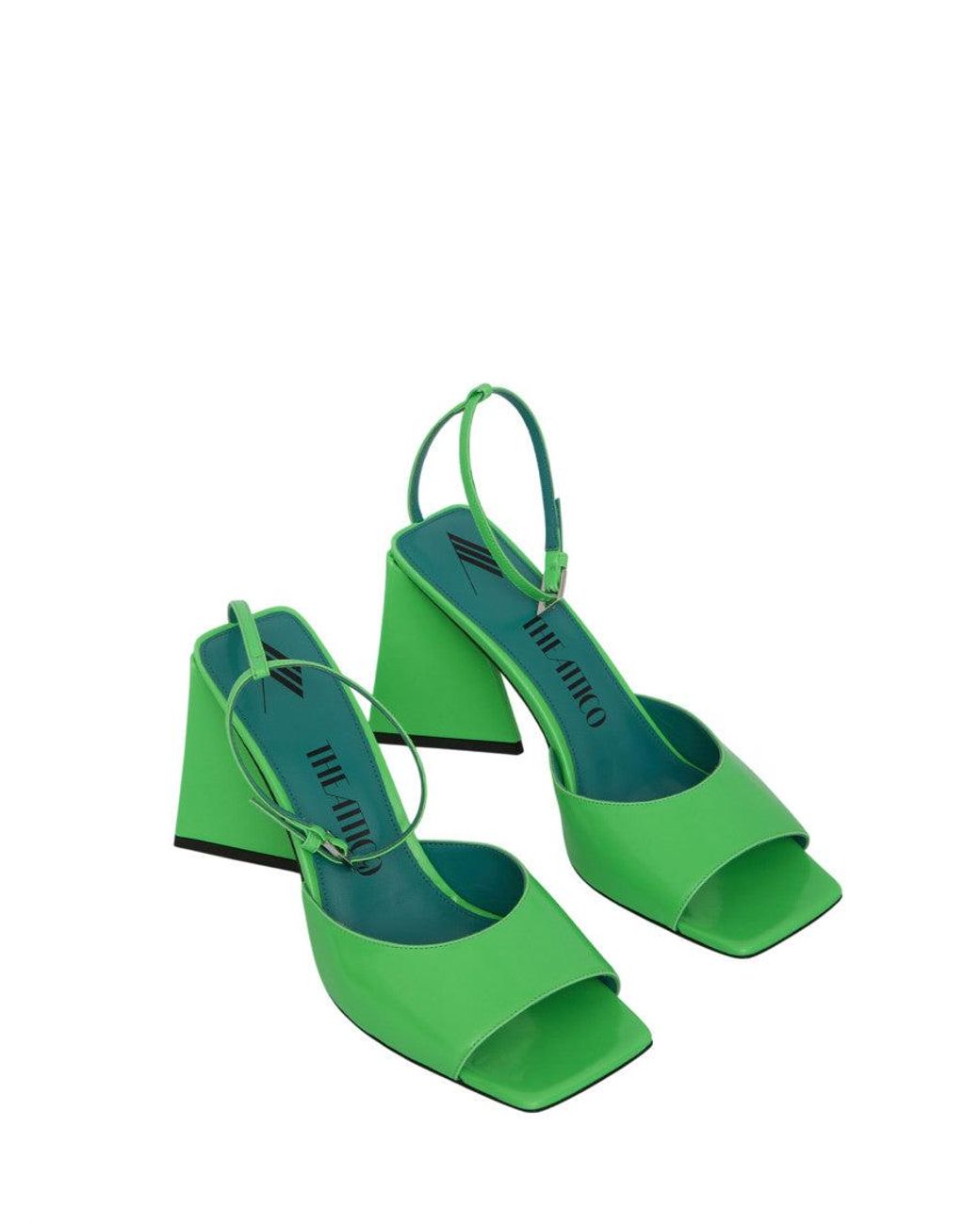 The Attico Green Piper Heels