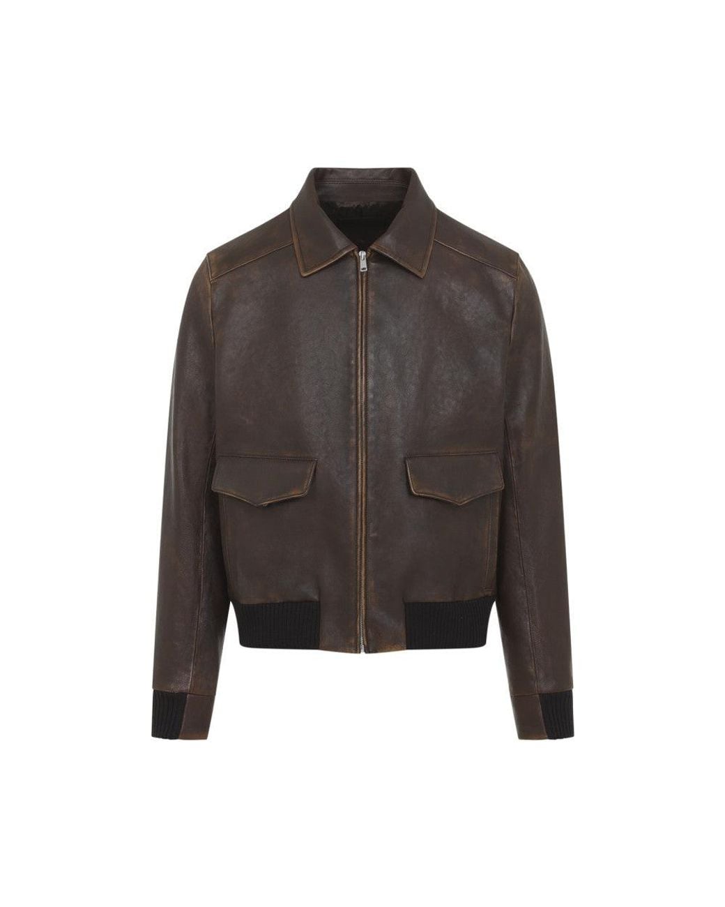 Prada Gray Shirt Collar Jacket for men