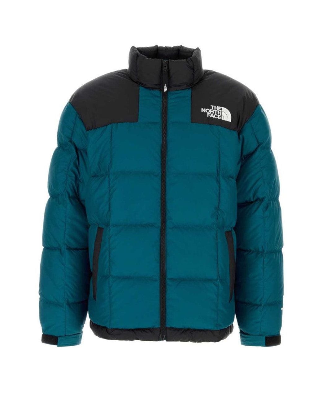 The North Face Blue Petrol Logo Down Jacket for men