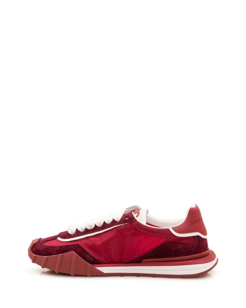 Dolce & Gabbana Red Burgundy Logo Sneakers for men