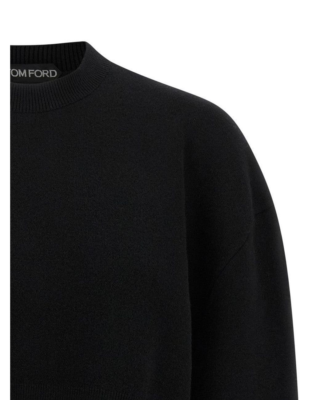 Tom Ford Black Wool-Blend Sweater