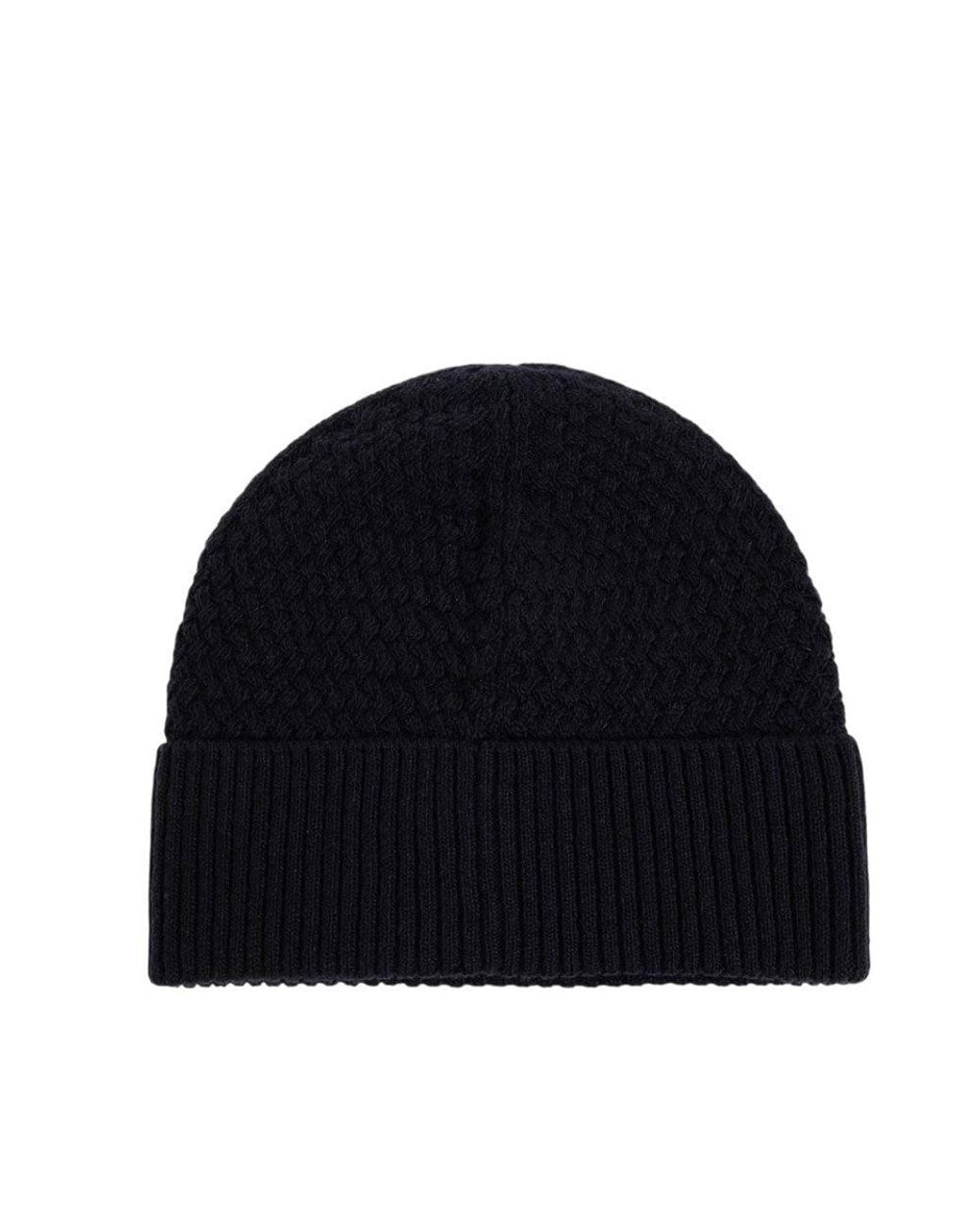 Moncler Blue Logo Beanie Cap for men