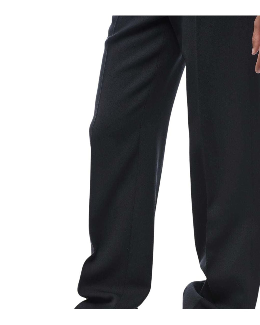 Jil Sander Black Loose Flat Front Pants