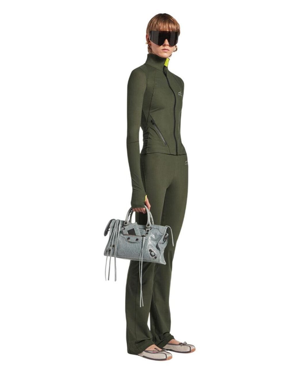 Balenciaga Gray Light Le City Small Satchel