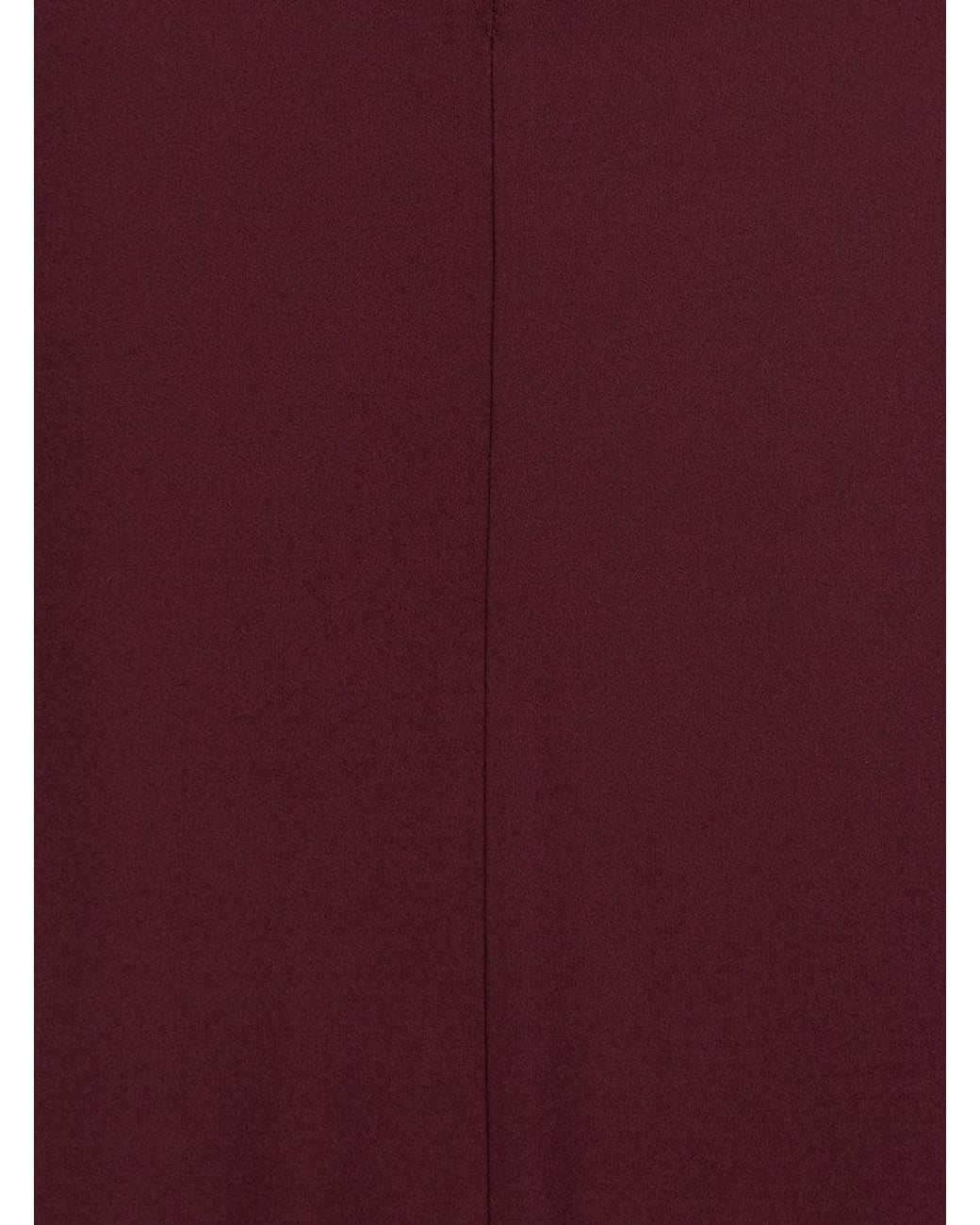 Stella McCartney Purple Dark Round Neck Midi Dress