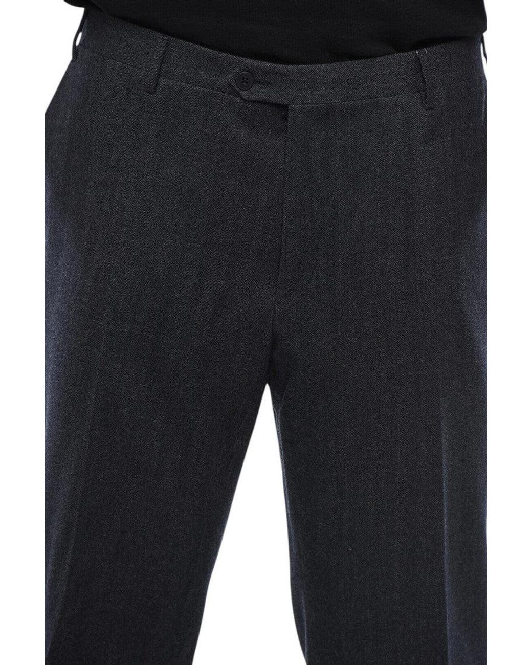 Corneliani Black Tailored Pants for men