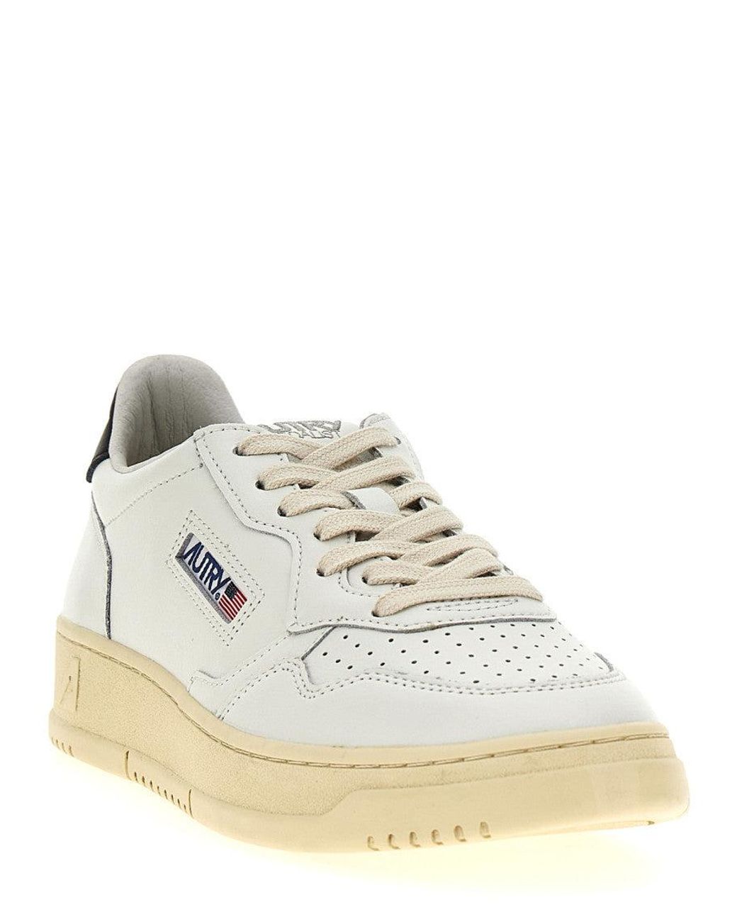 Autry White 'Medalist' Sneaker for men
