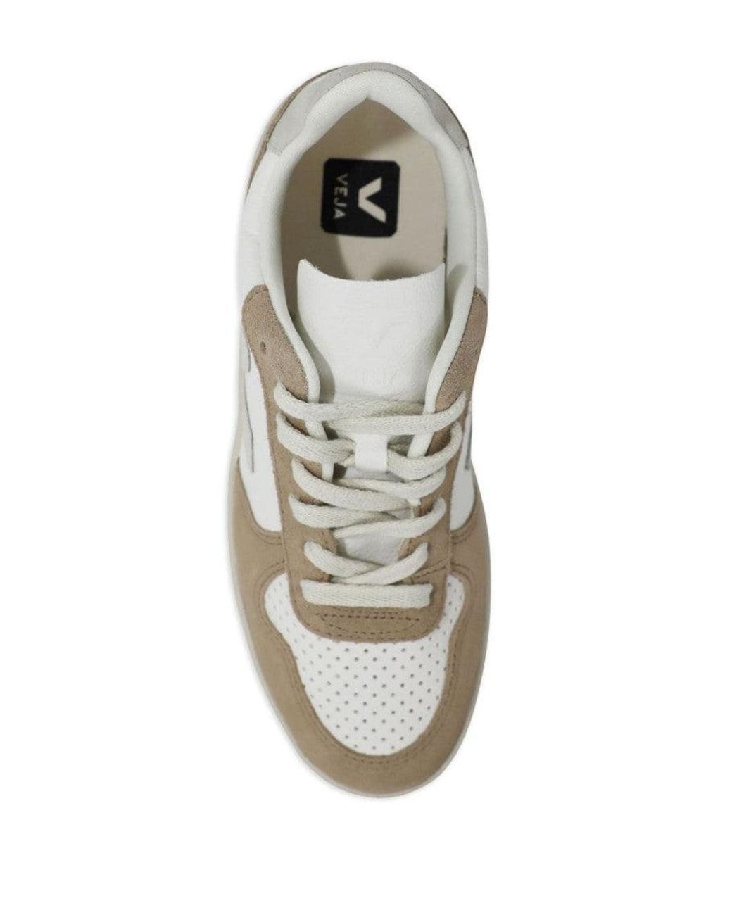 Veja White Natural Logo Sneakers