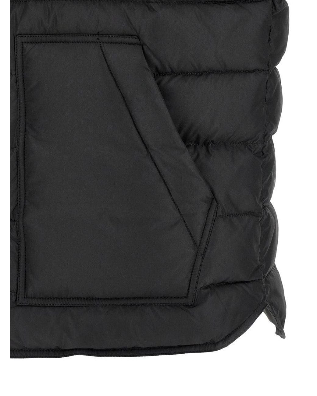 Dolce & Gabbana Black Quilted Logo Jacket for men