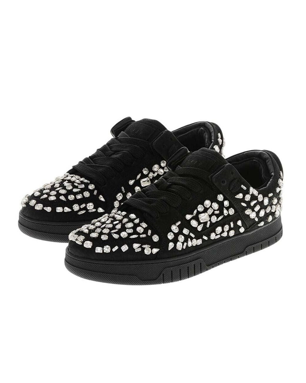 1989 STUDIO Black Low Leather Sneakers for men