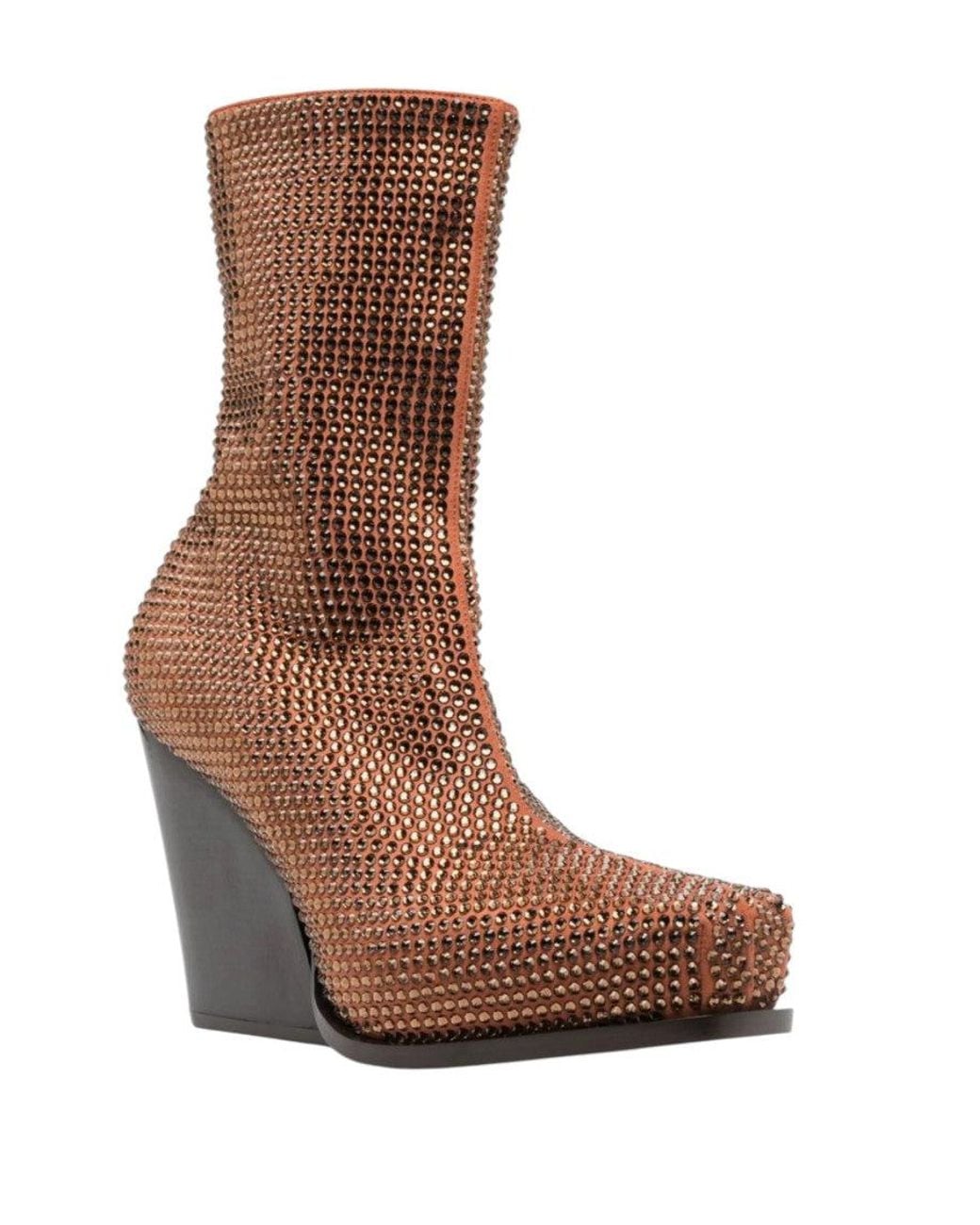 Stella McCartney Brown Embellished Boots