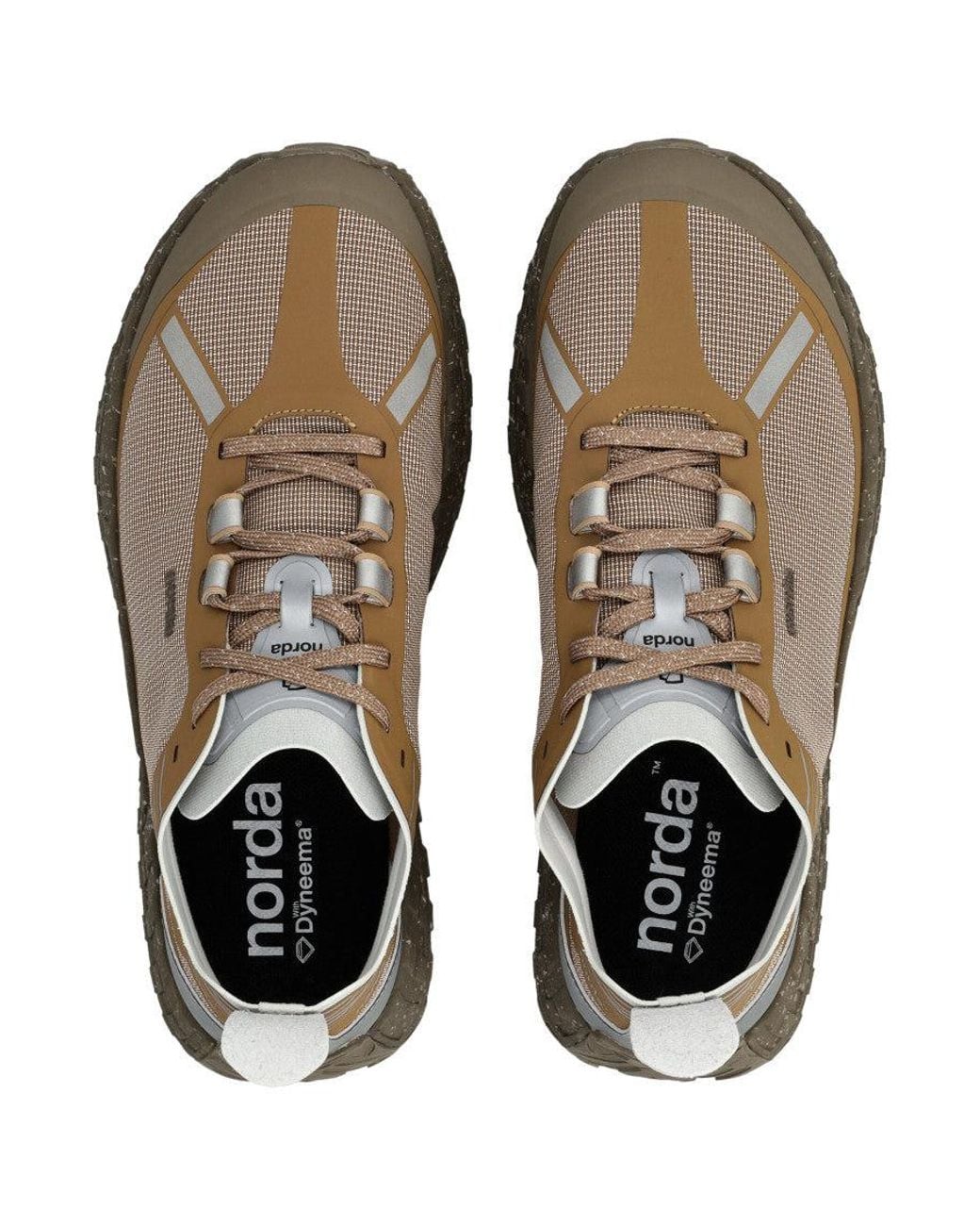 Norda Run Brown Logo Sneakers