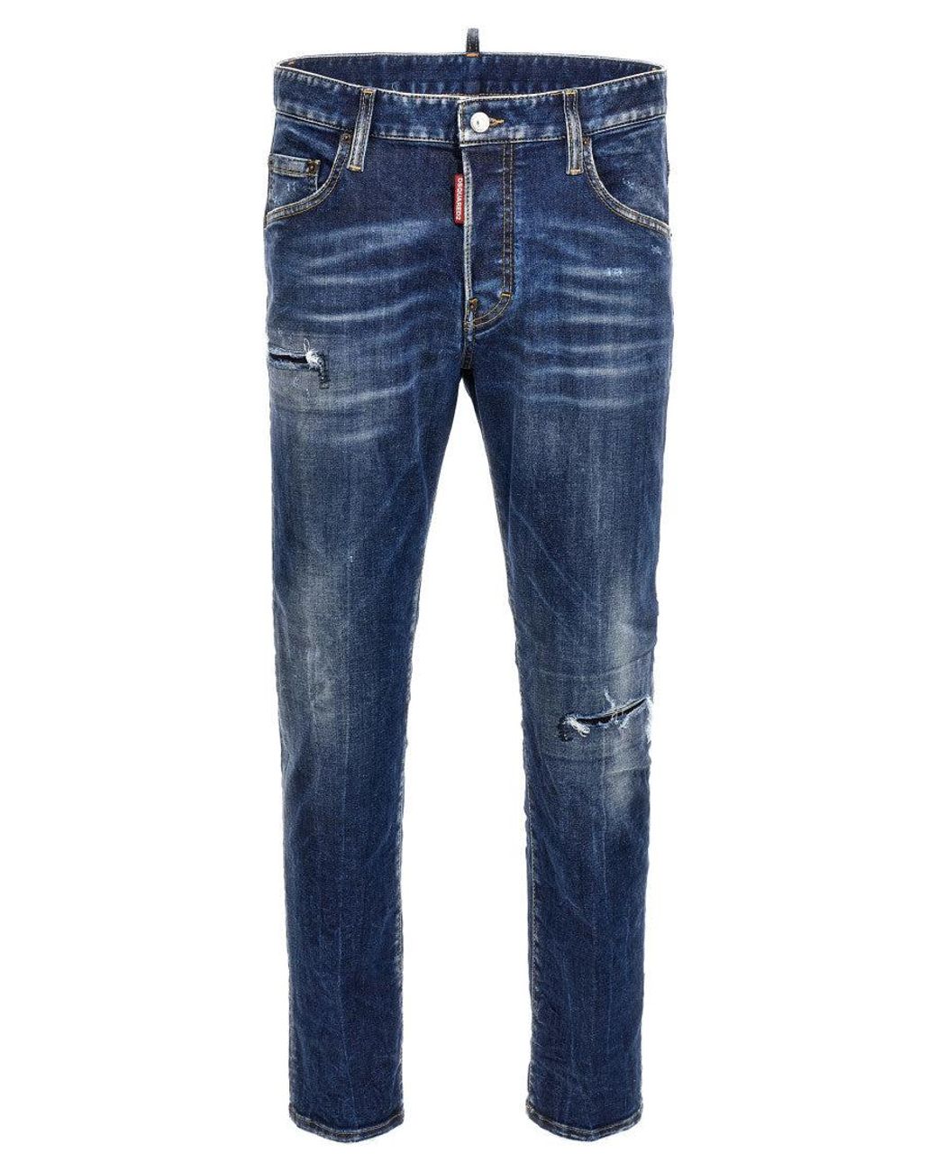 DSquared² Blue Mid Rise Jeans for men